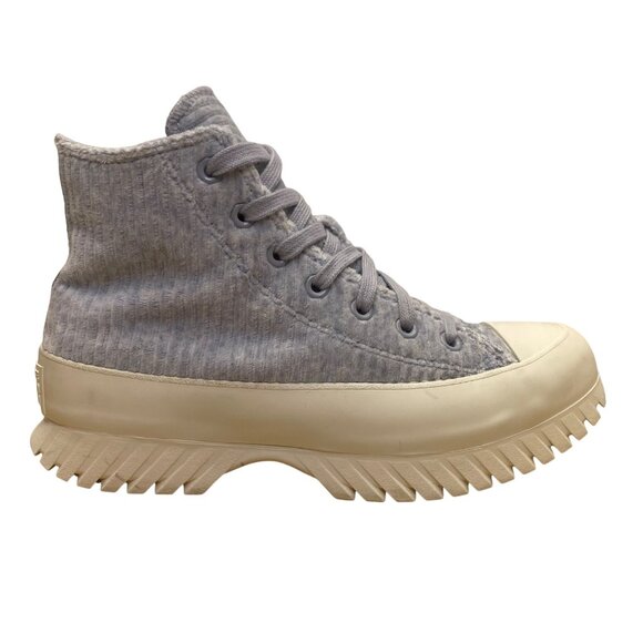 Converse Women’s Light Blue Chuck Taylor All Star Lugged 2.0 Velour Sneakers Sz - Picture 1 of 10